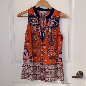 Vibrant Sleeveless Blouse